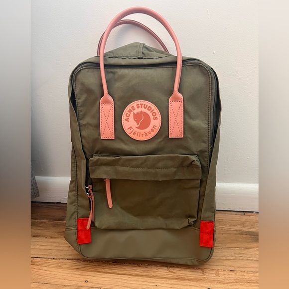 Limited Acne Studios x Fjallraven Kanken backpack, Olive Green - Picture 1 of 11